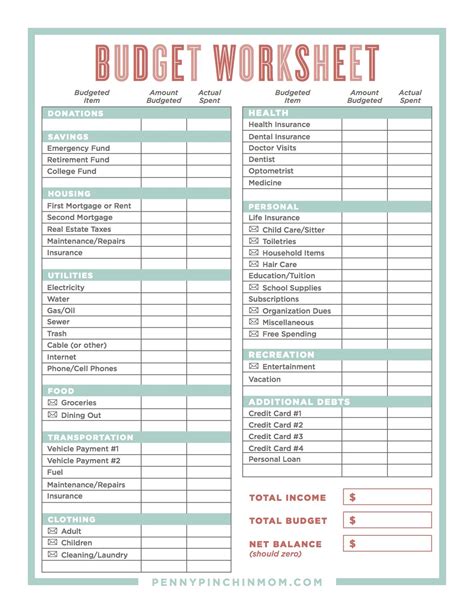 Calculate your net income. . Make a budget worksheet answer key
